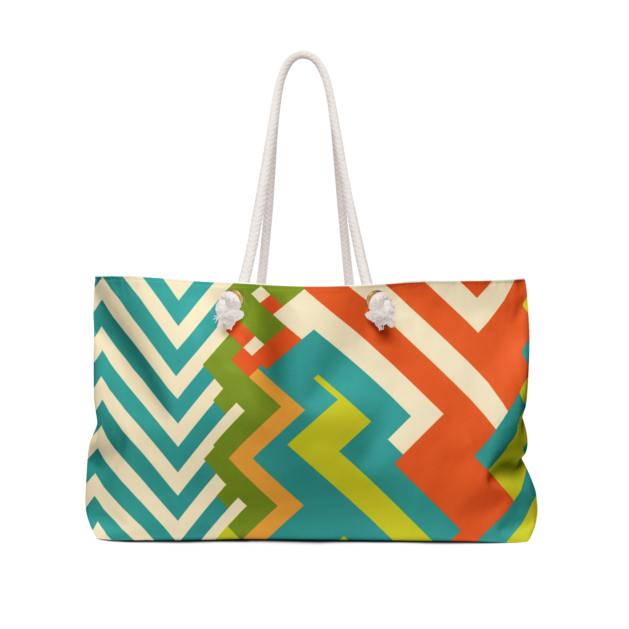 Weekender Bag - Italian 20th Century Inspired Psychedelic Coloured Print with Stylish Italian Name - Image 2
