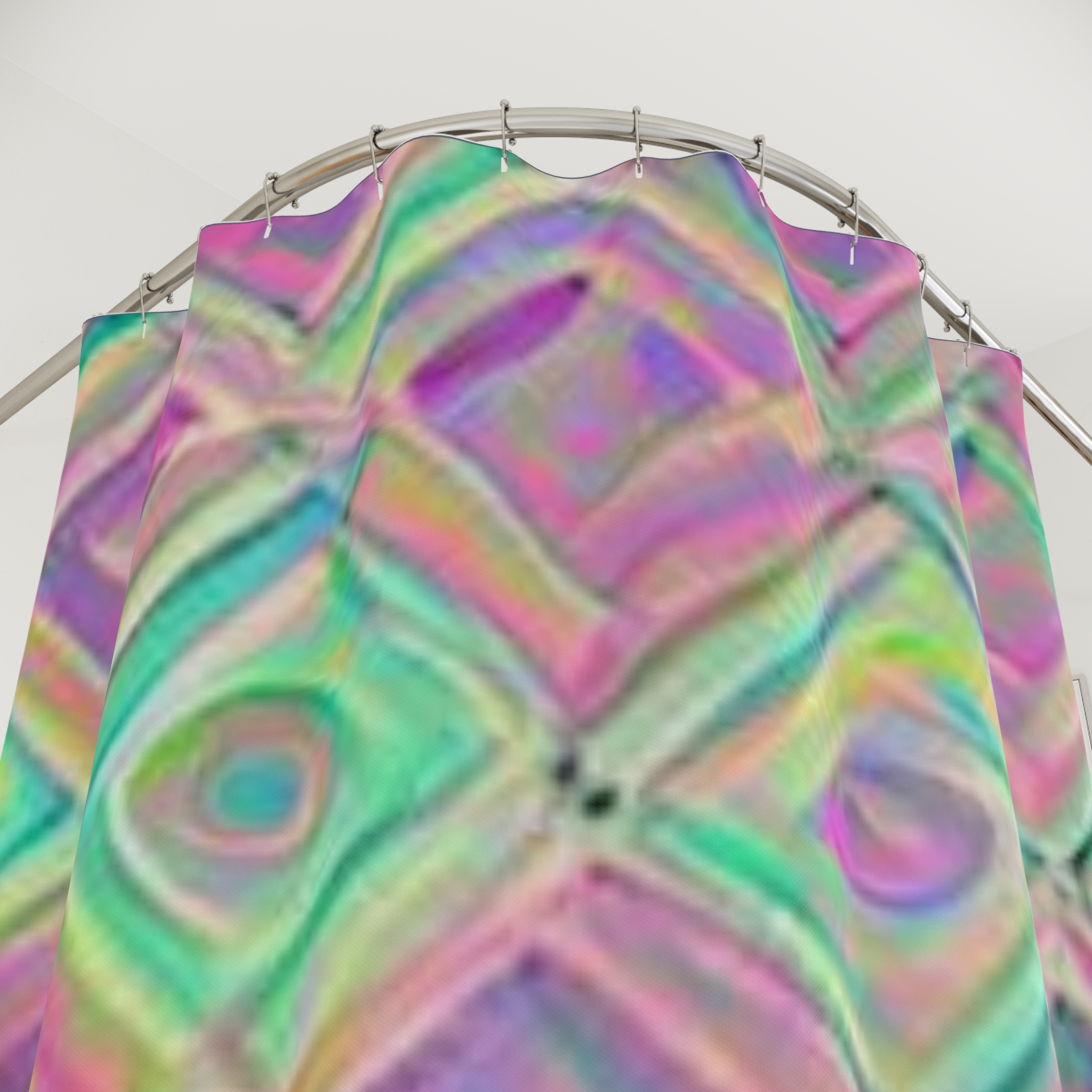 Picazzo Shower Curtain - Italian Inspired Bright Sorbet Colors - Image 2