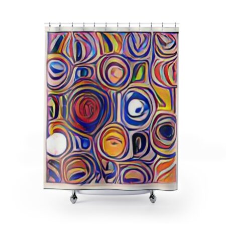 Shower Curtains - Italian Inspired Geometric Psychedelic Design