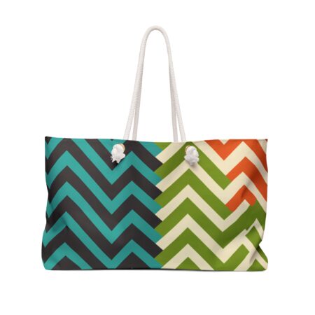 Weekender Bag - Italian 20th Century Inspired Psychedelic Coloured Print with Stylish Italian Name