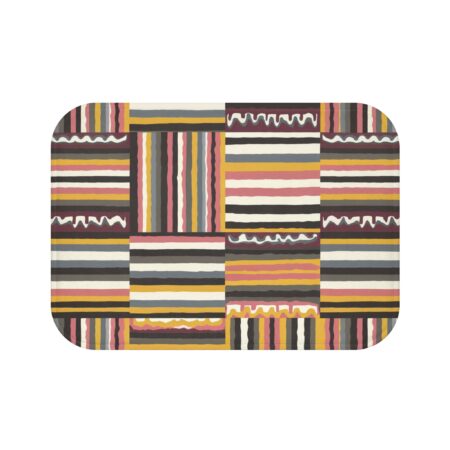 Colorful Striped Bath Mat - Stylish Bathroom Decor, Bohemian Vibes, Perfect for Home, Gifts for Her, Unique Floor Accessory