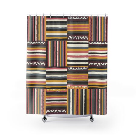Shower Curtains - Cubist, Colourful European Inspired