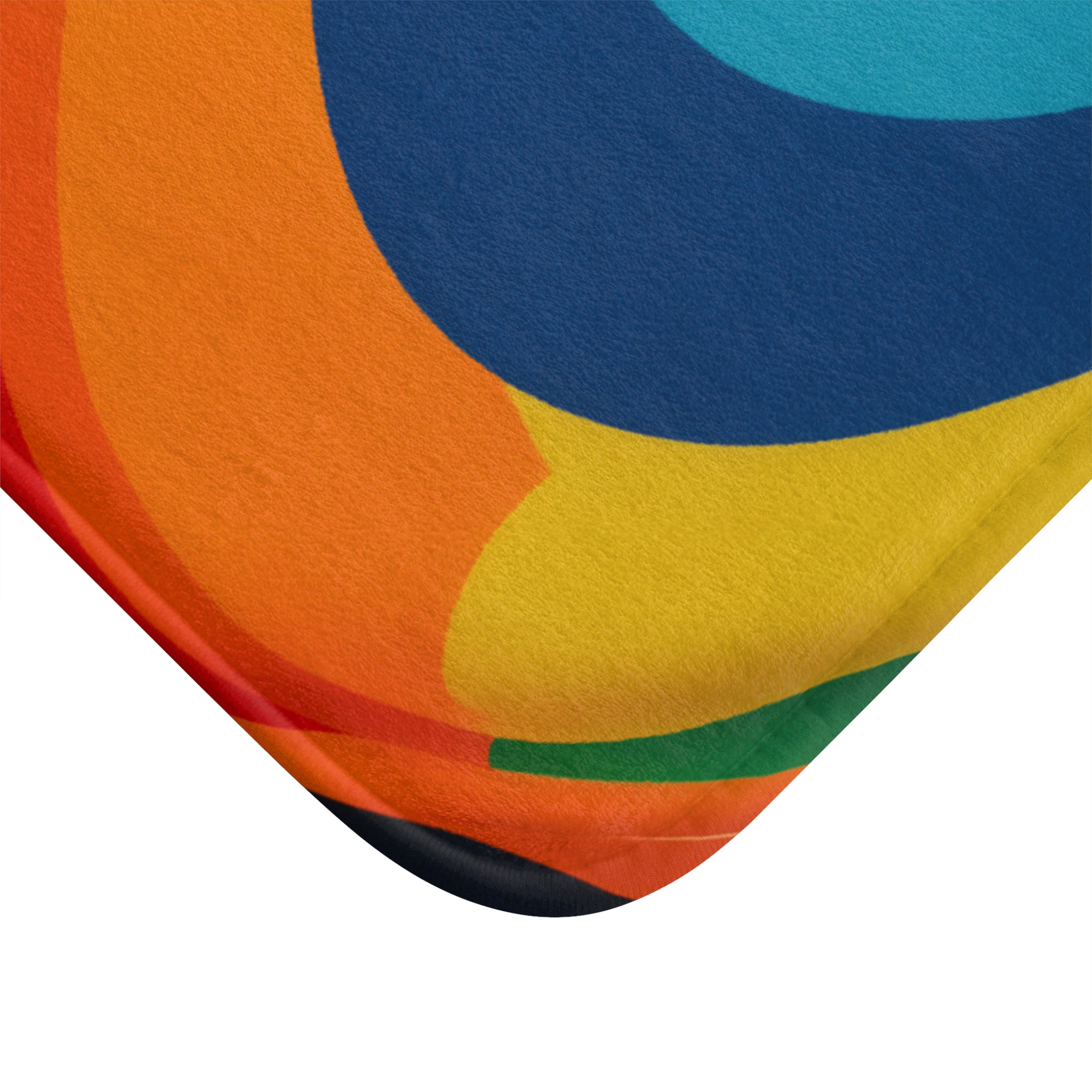 Colorful Waves Bath Mat | Vibrant Bathroom Decor, Non-Slip Mats, Fun Home Essentials, Bathroom Accessories, Gift for All Occasions - Image 2