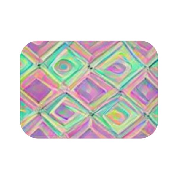 Iridescent Dream Bath Mat | Colorful Bathroom Decor, Non-Slip Area Rug, Home Gift, Boho Chic, Spa Style, Vibrant Colors
